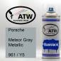 Preview: Porsche, Meteor Gray Metallic, 961 / Y5: 400ml Sprühdose, von ATW Autoteile West.